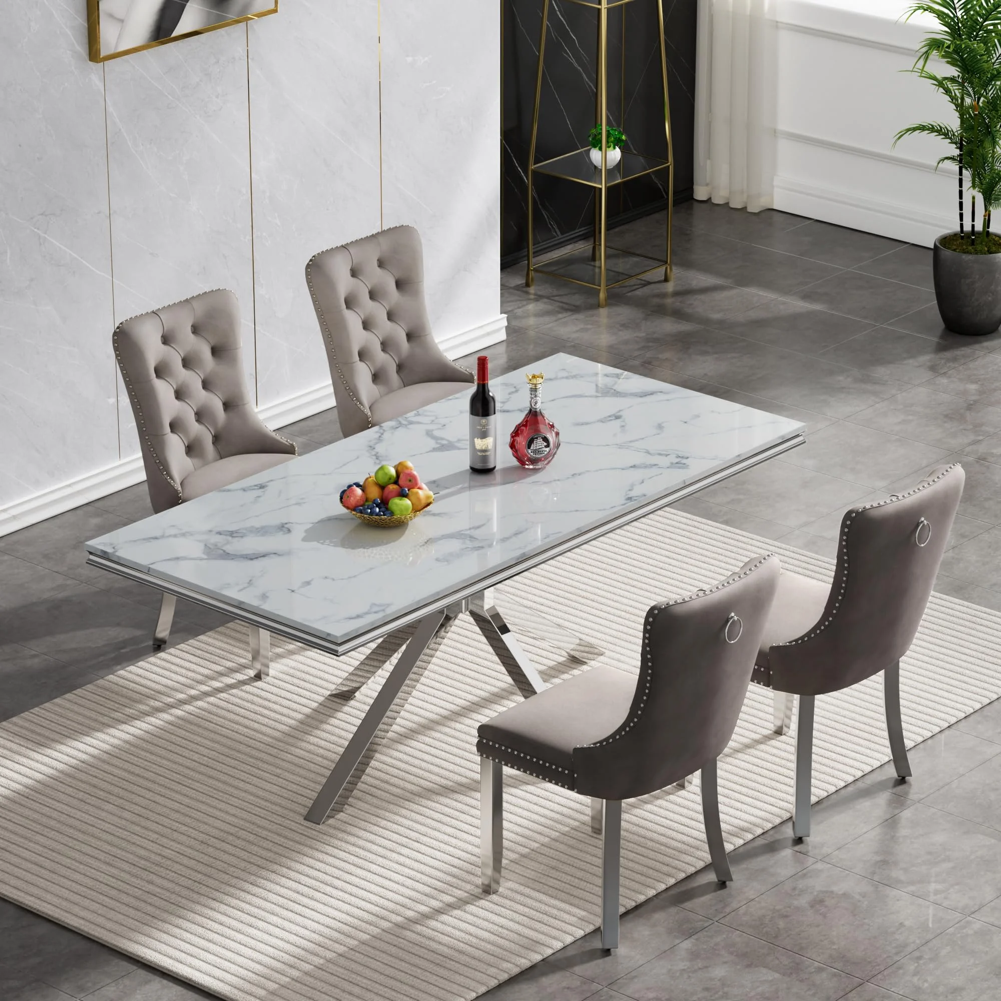 Set Meja Makan / 4 Tempat Duduk